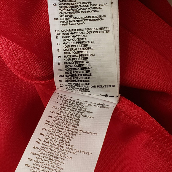 Adidas NWT red Climalite full zip track jacket - Picture 6 of 8